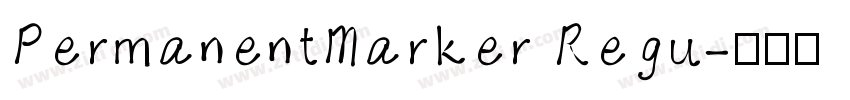 PermanentMarker Regu字体转换